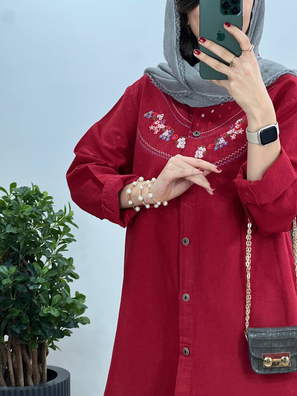 مانتو گلدوزی ساحل(ایراد دار)