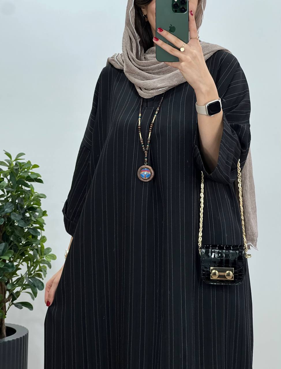 مانتو بلند کفتان کوک دوزی مینو