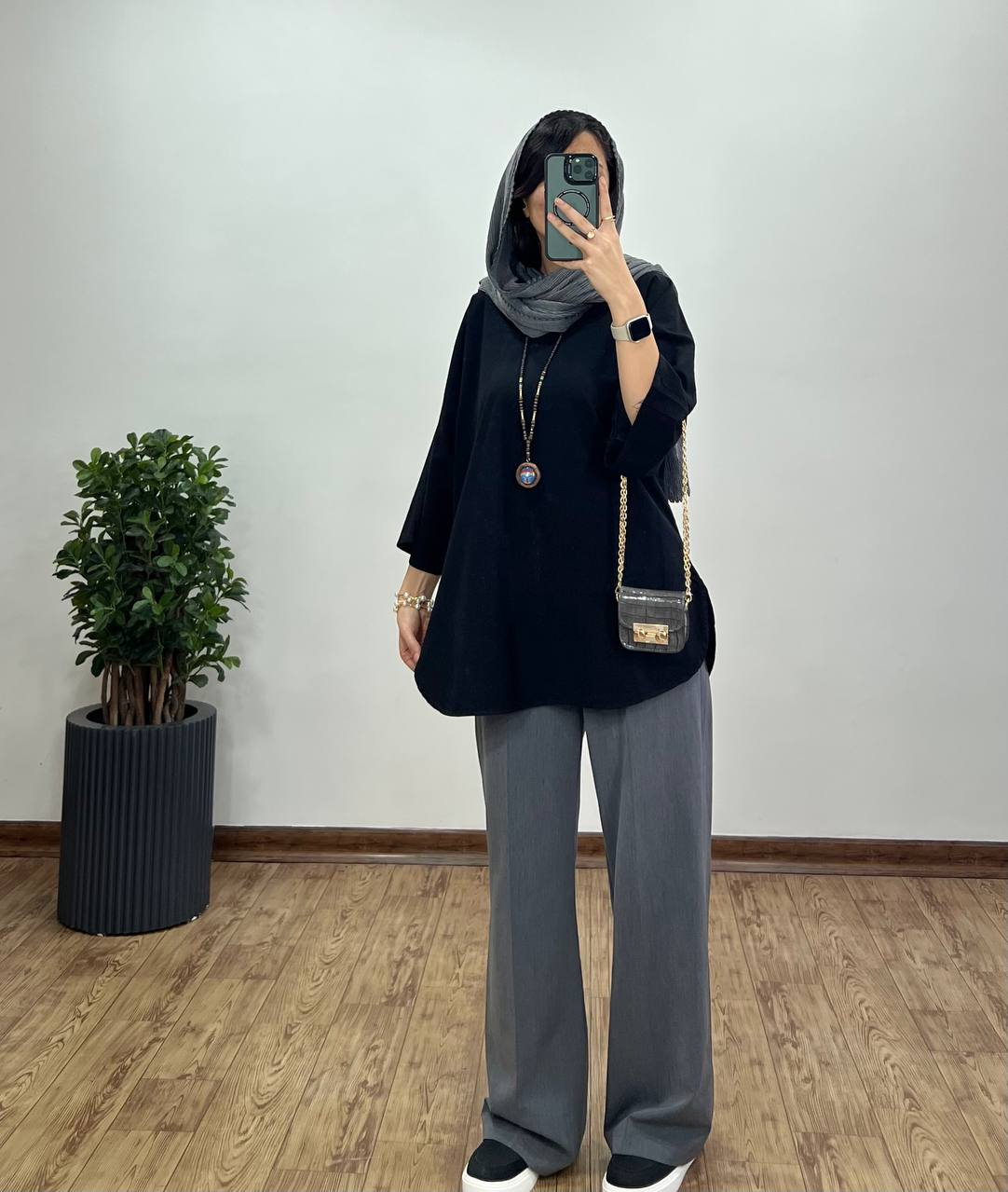 تونیک مانتویی لینن شاپرک(ایراد دار)