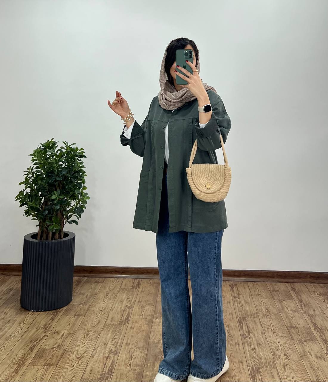 مانتو کتان کاغذی امیلیا