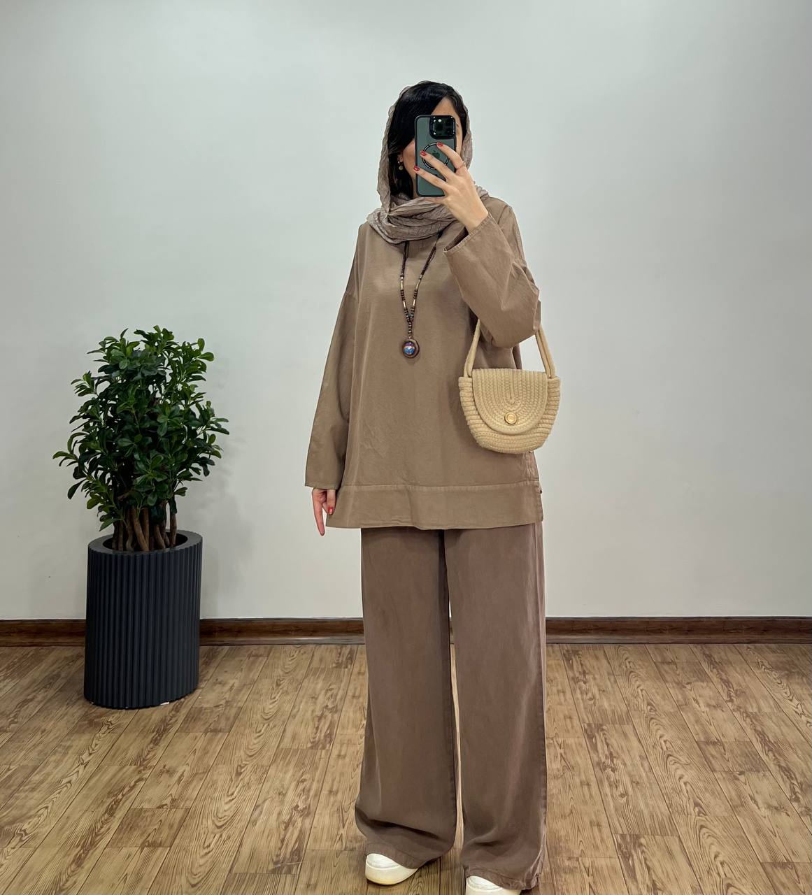 تونیک مانتویی لینن آنوشا
