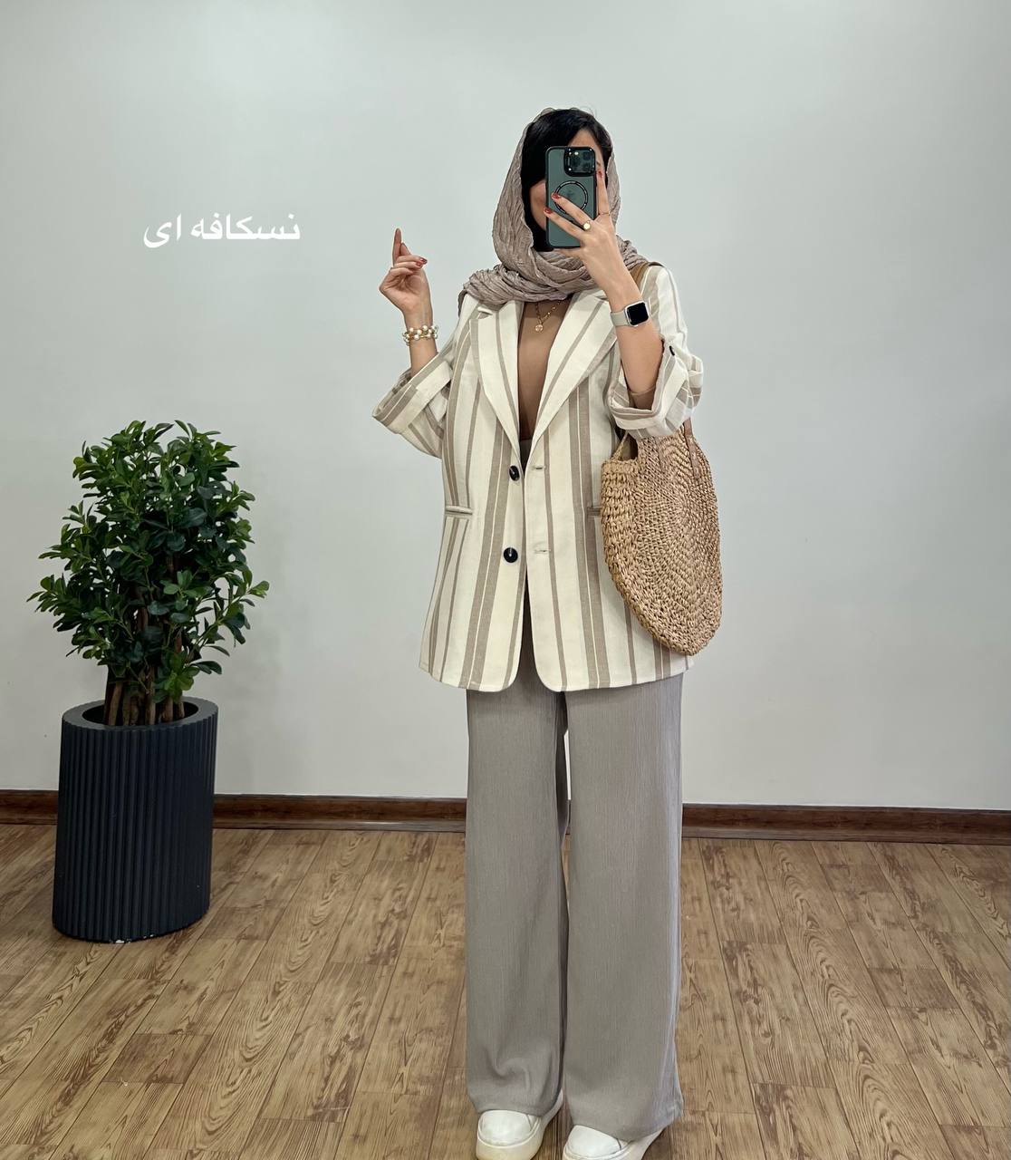مانتو کتی لینن کنفی لیلیا با قد بلندتر