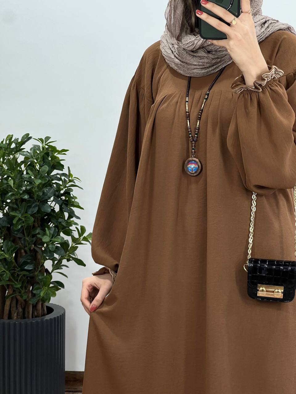 مانتو عبایی بلند رایلی 4 کد 2927