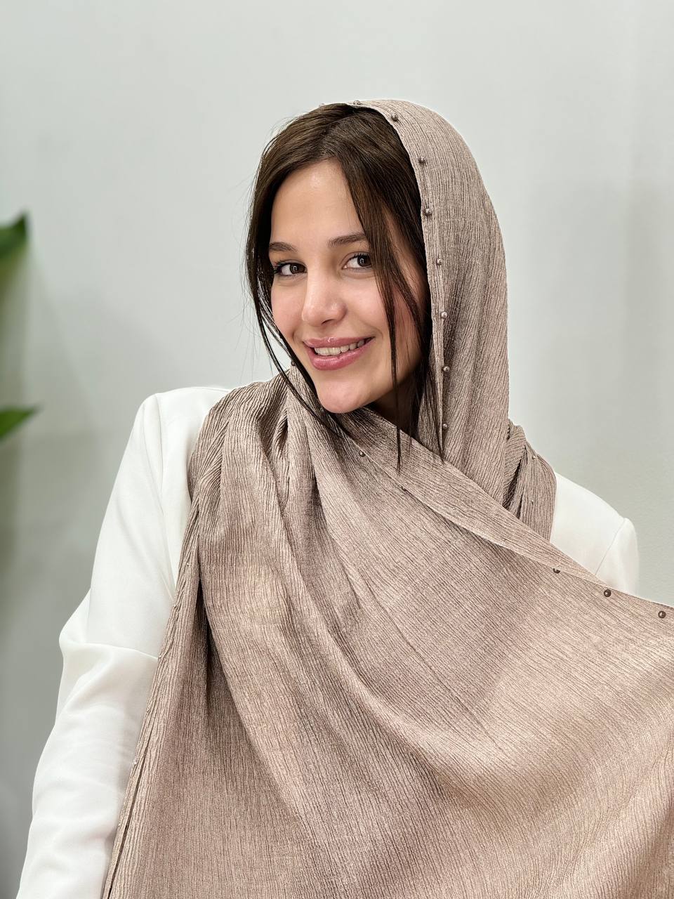 شال پلیسه مروارید