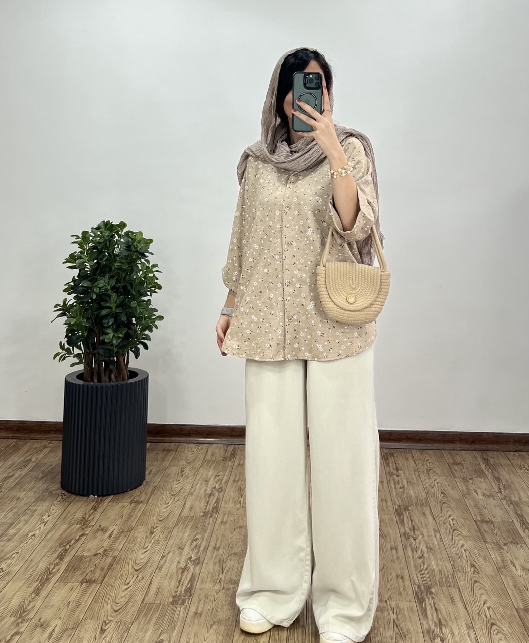 تونیک مانتویی لینن گلسا 3 کد 2964