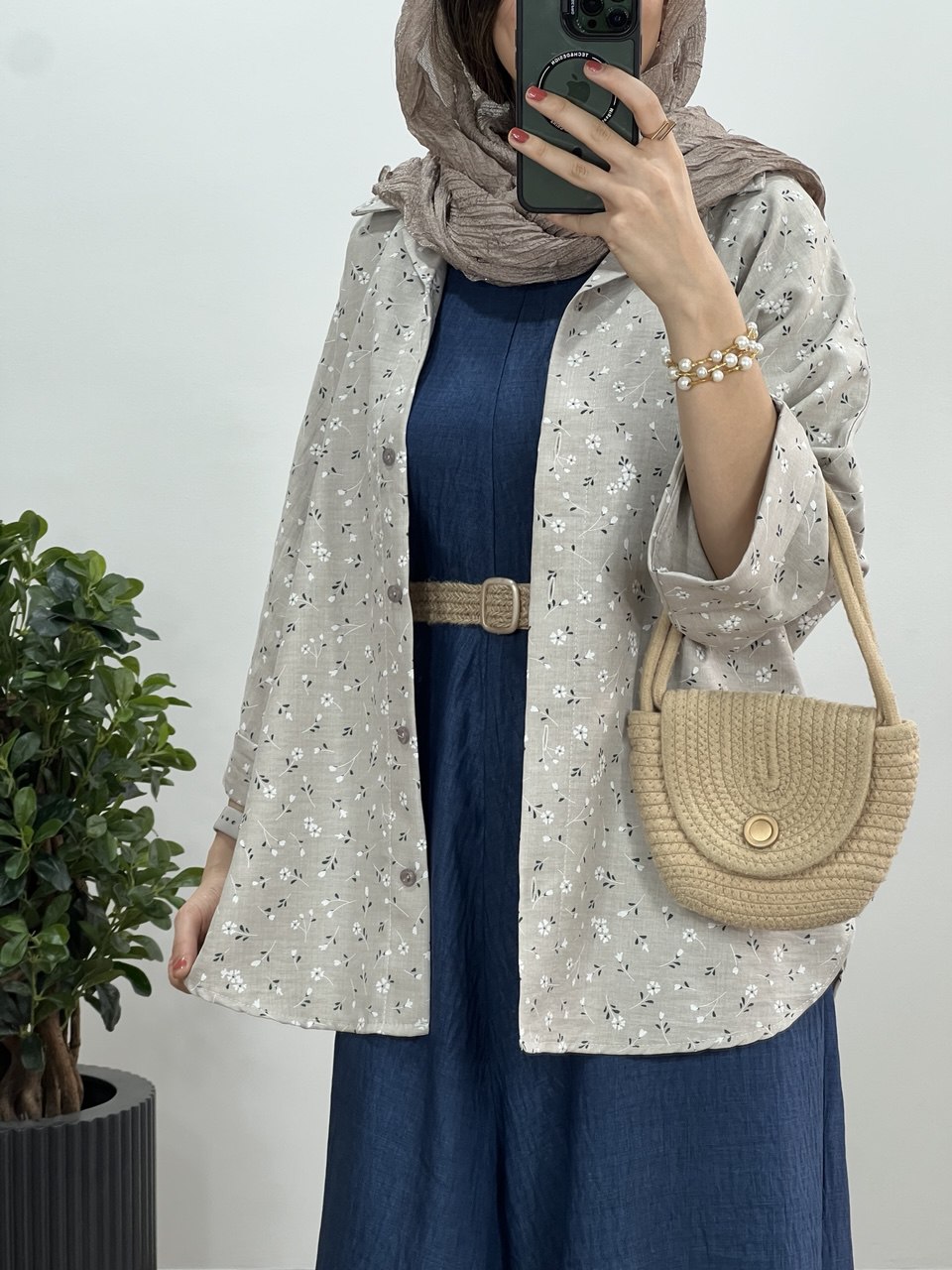 تونیک مانتویی لینن گلسا 3 کد 2964