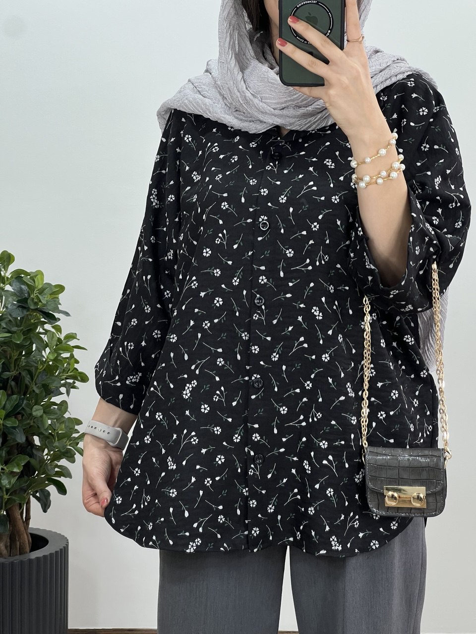 تونیک مانتویی لینن گلسا 3 کد 2964