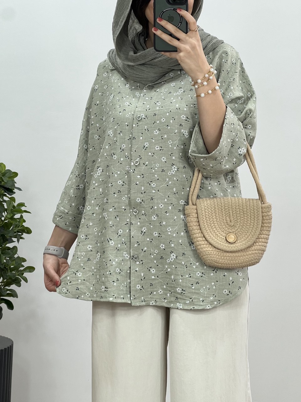 تونیک مانتویی لینن گلسا 3 کد 2964