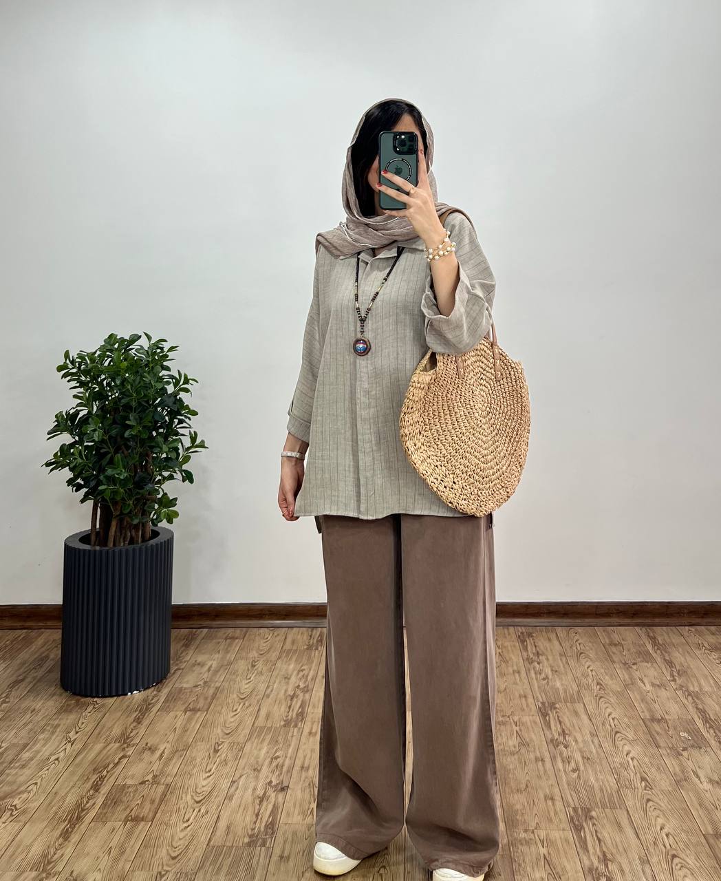 مانتو دکمه مخفی دیپلمات ستین