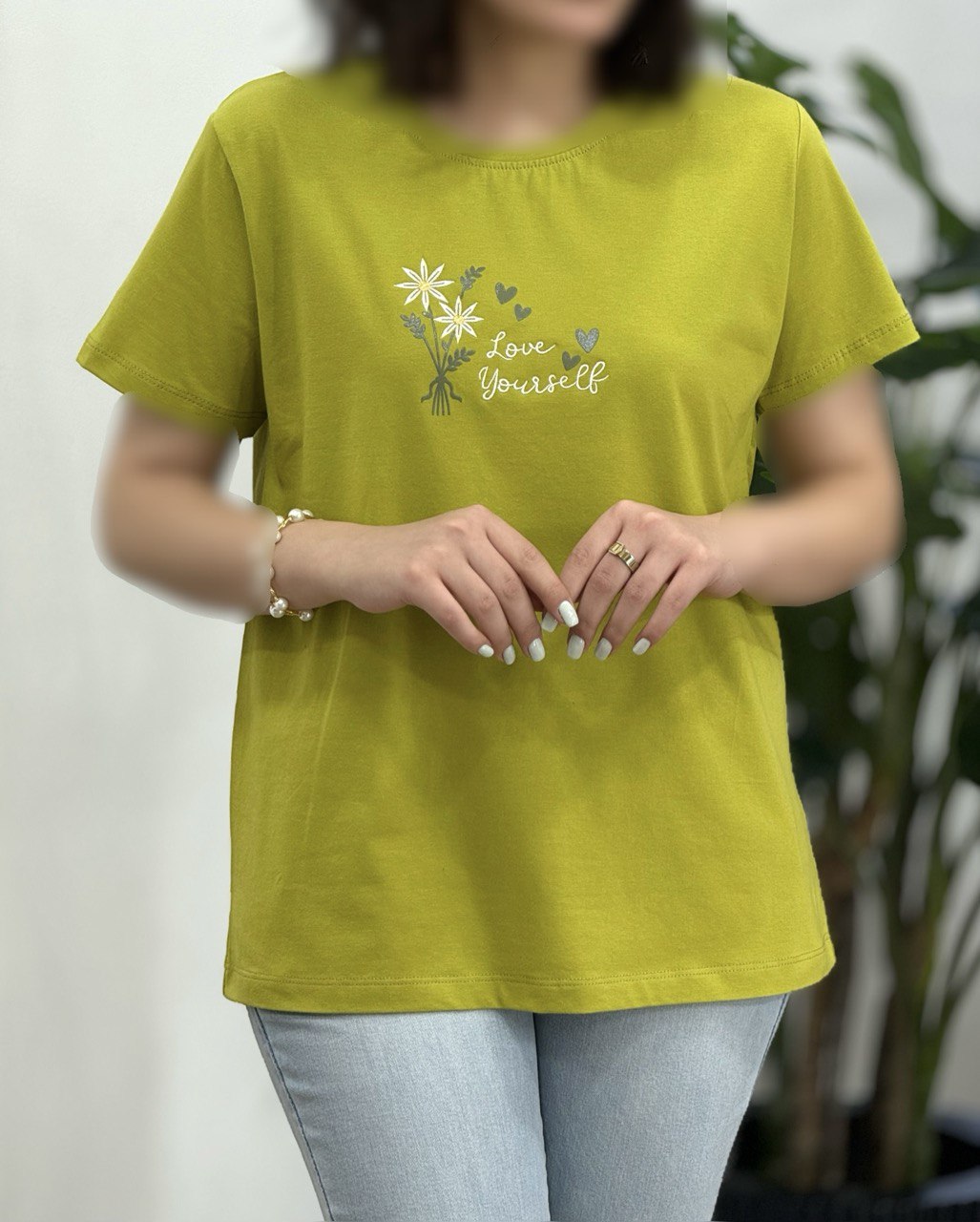تیشرت زنانه گل بابونه