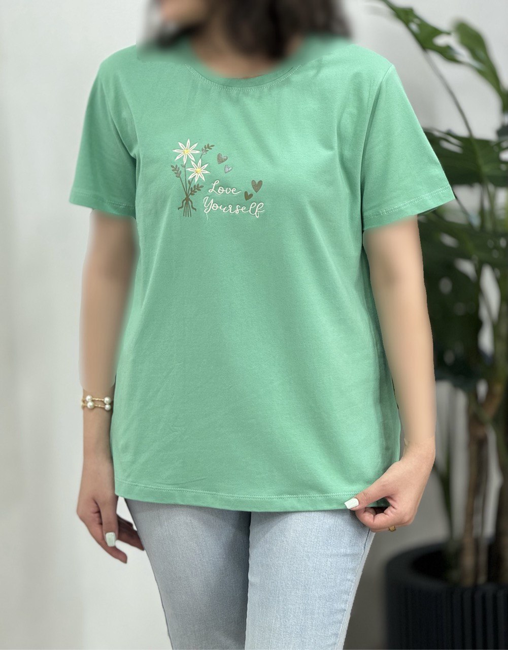 تیشرت زنانه گل بابونه