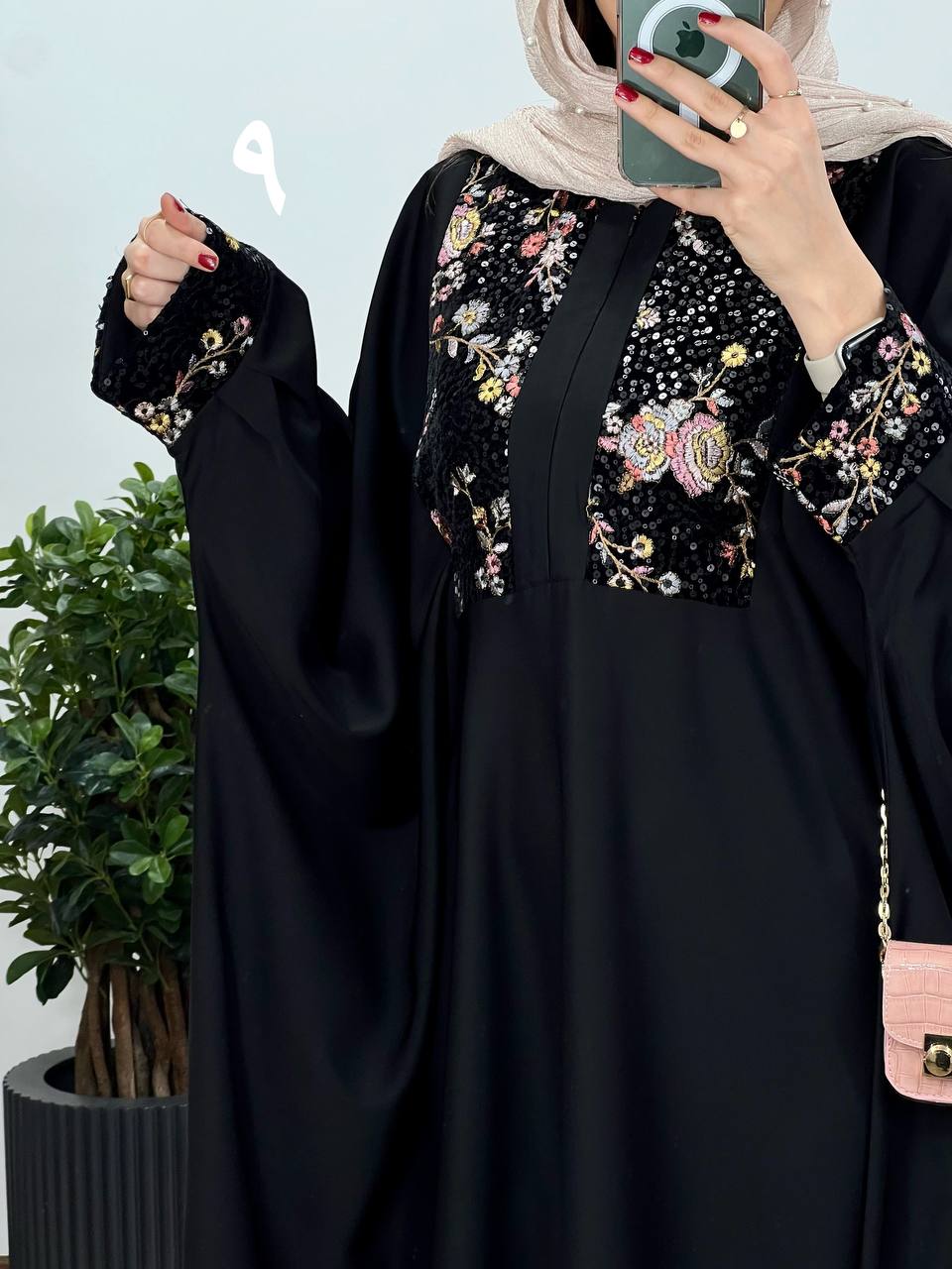 عبای بلند سوزندوزی اسرا 6