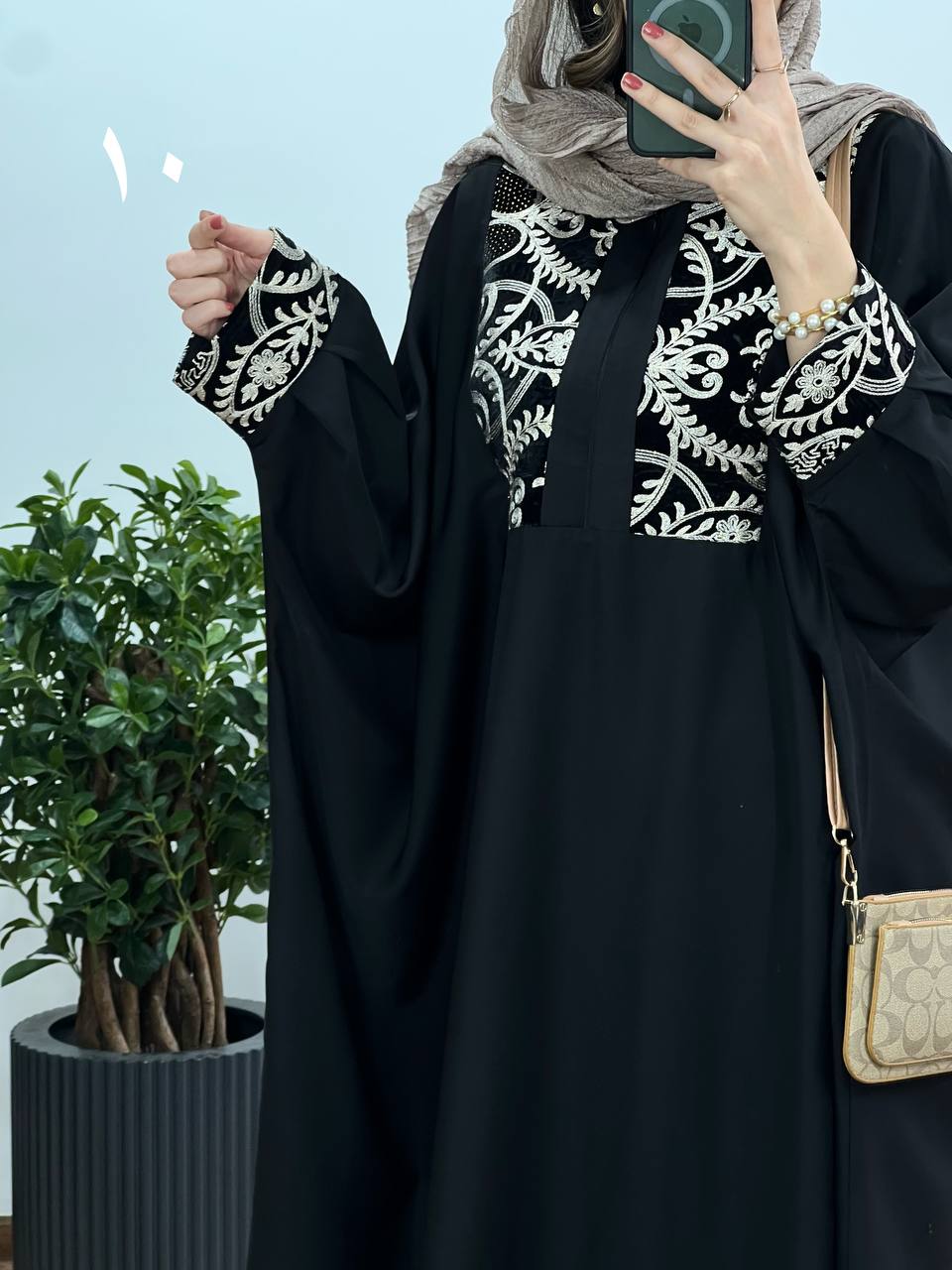عبای بلند سوزندوزی اسرا 6