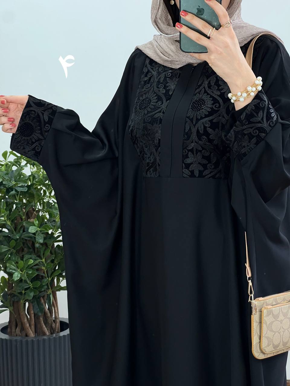 عبای بلند سوزندوزی اسرا 6