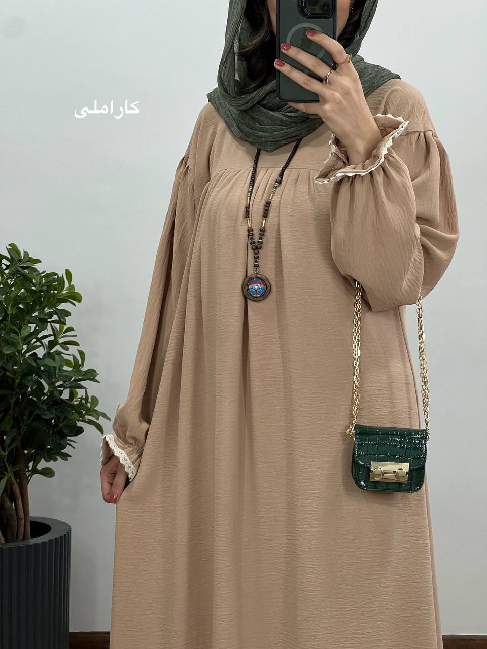 مانتو عبایی بلند رایلی 5 کد 3026