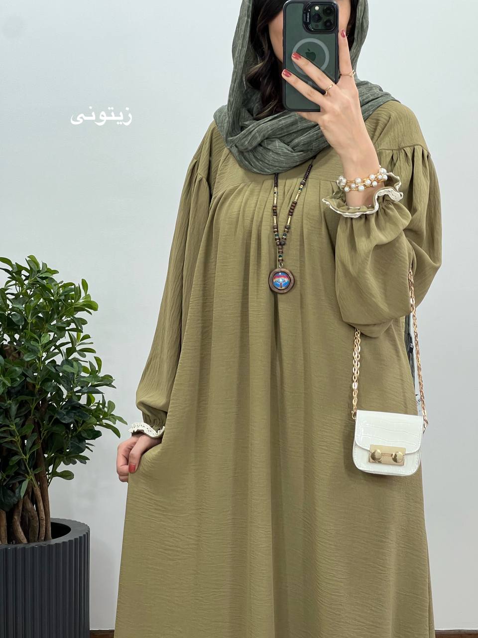 مانتو عبایی بلند رایلی 5 کد 3026