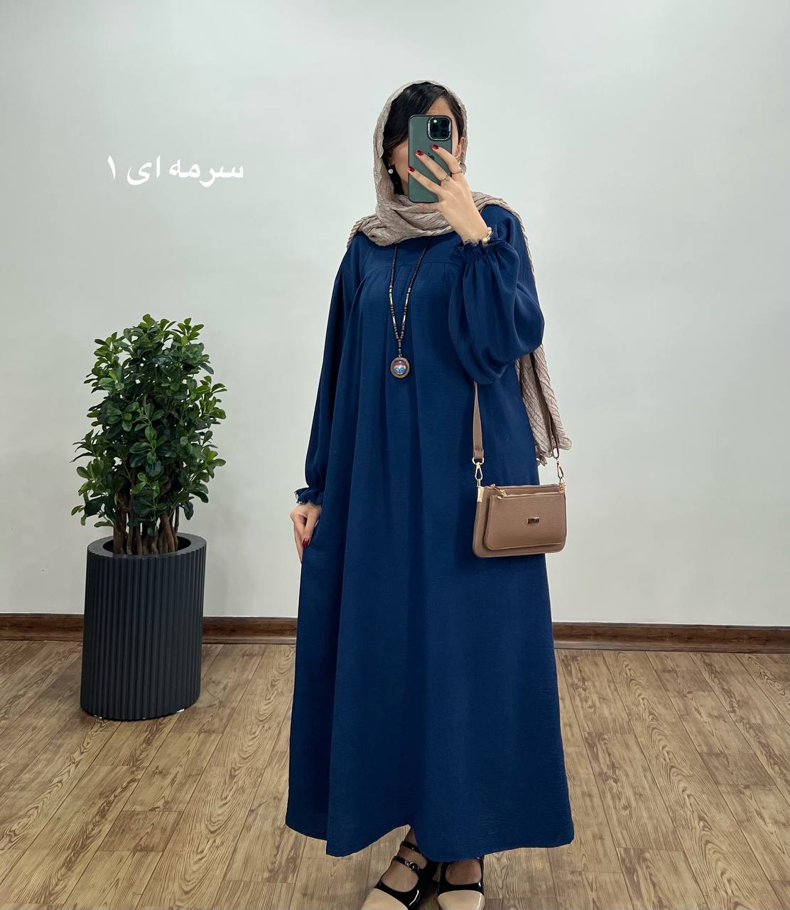مانتو عبایی بلند رایلی 5 کد 3026