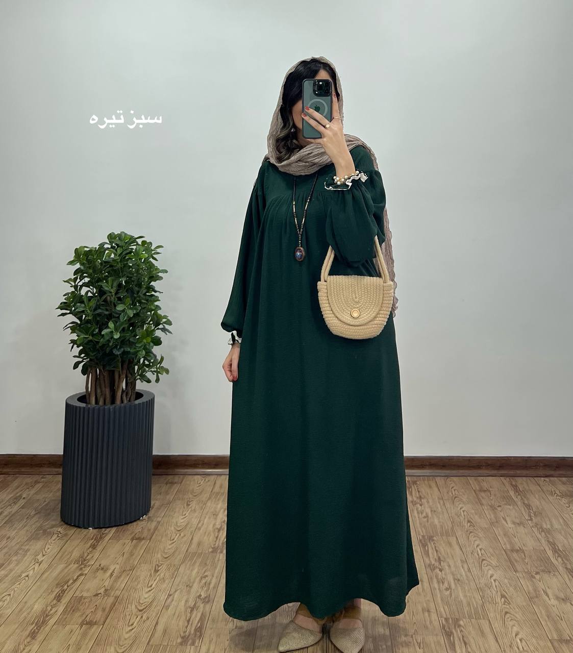 مانتو عبایی بلند رایلی 5 کد 3026