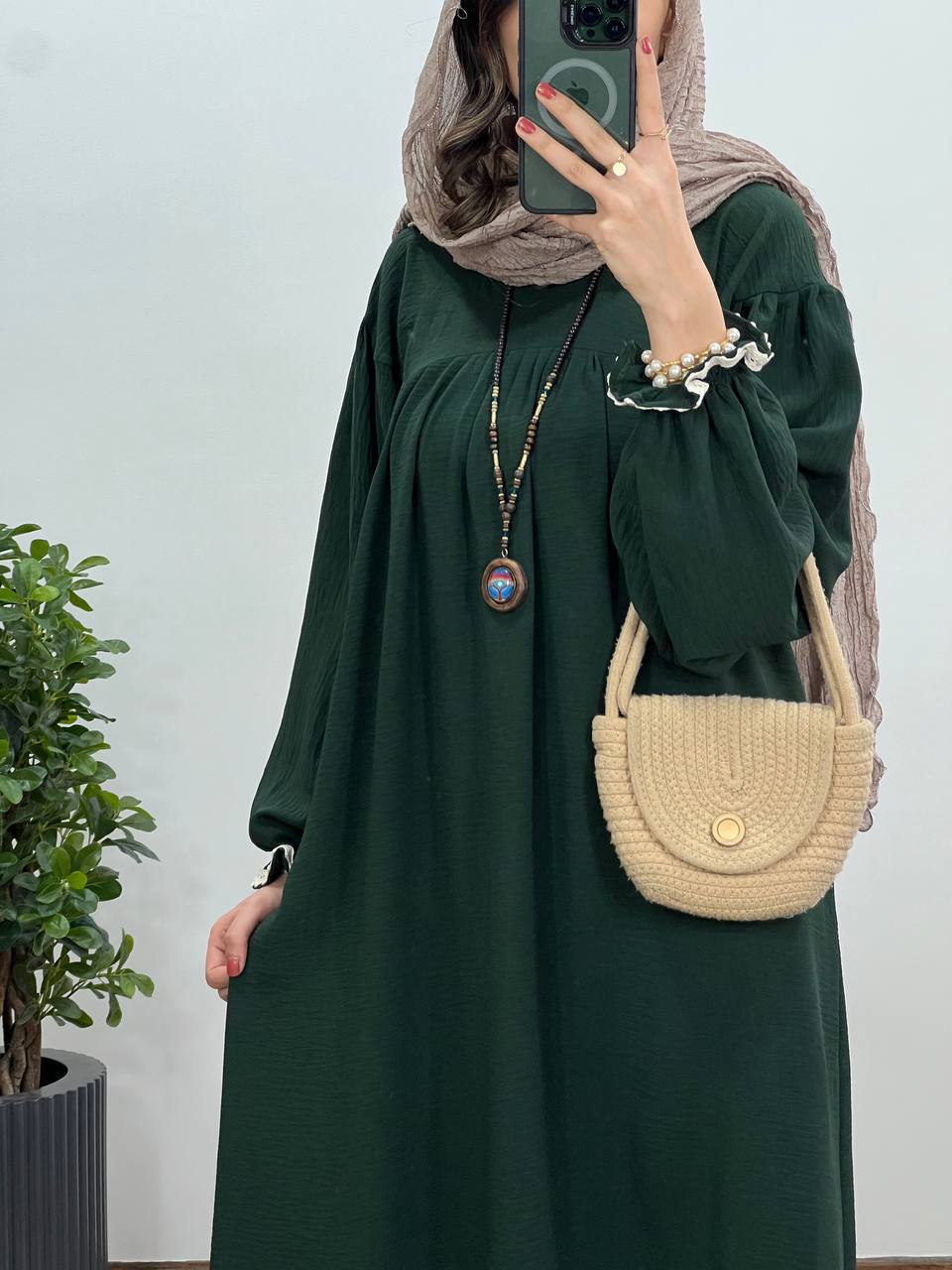 مانتو عبایی بلند رایلی 5 کد 3026