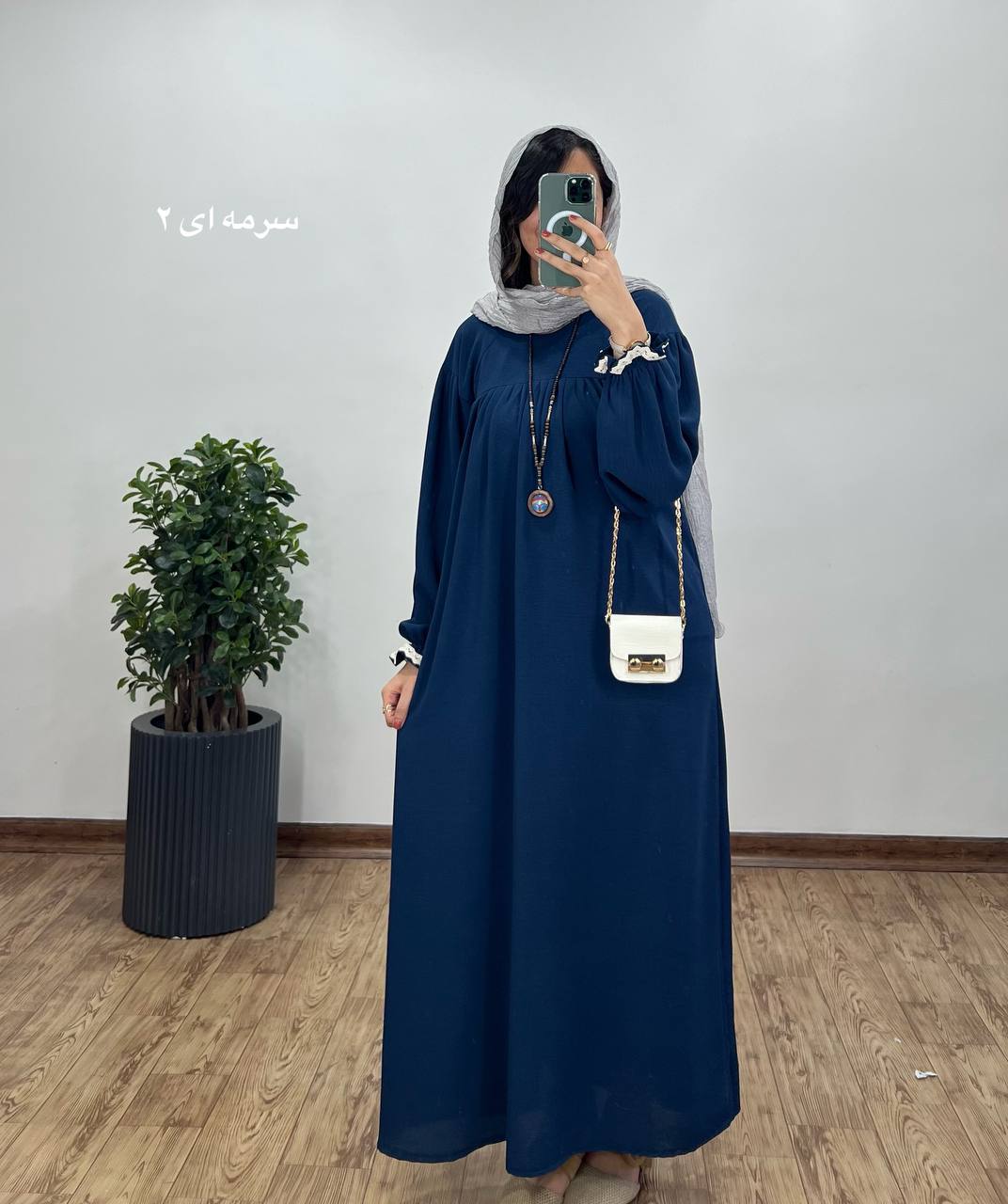 مانتو عبایی بلند رایلی 5 کد 3026