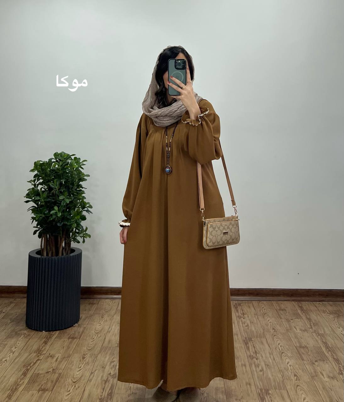 مانتو عبایی بلند رایلی 5 کد 3026