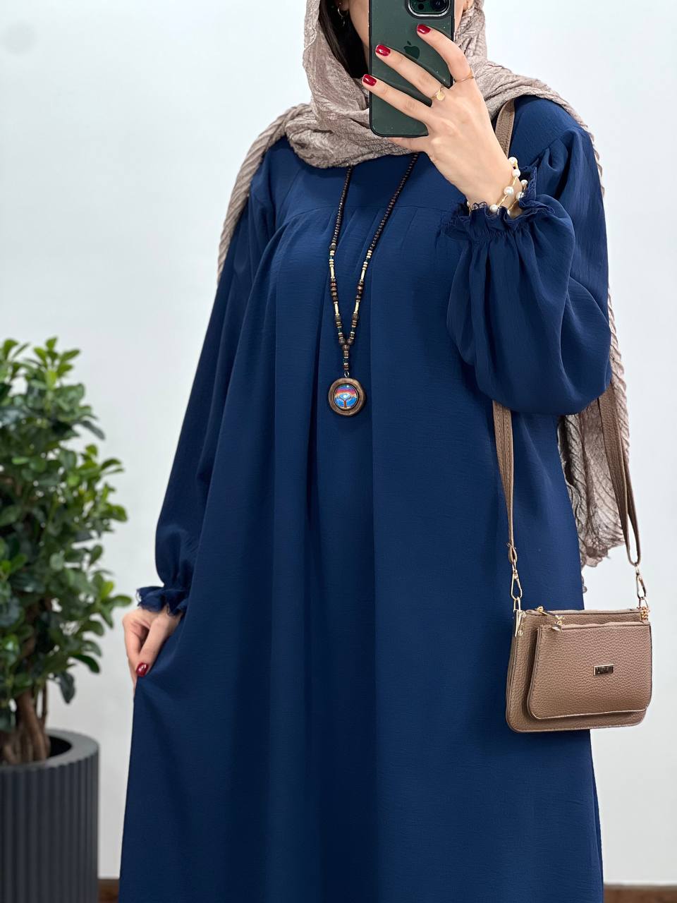 مانتو عبایی بلند رایلی 5 کد 3026