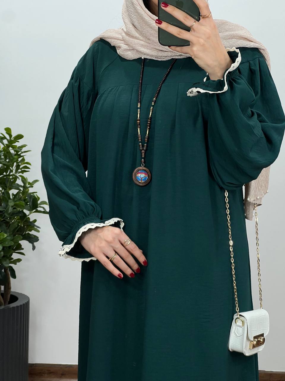 مانتو عبایی بلند رایلی 5 کد 3026