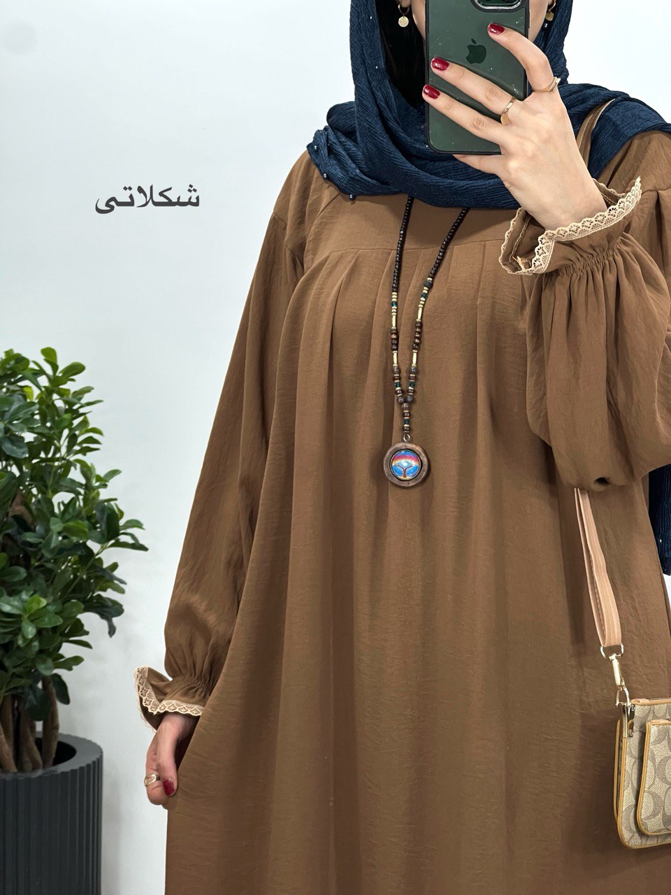 مانتو عبایی بلند رایلی 5 کد 3026