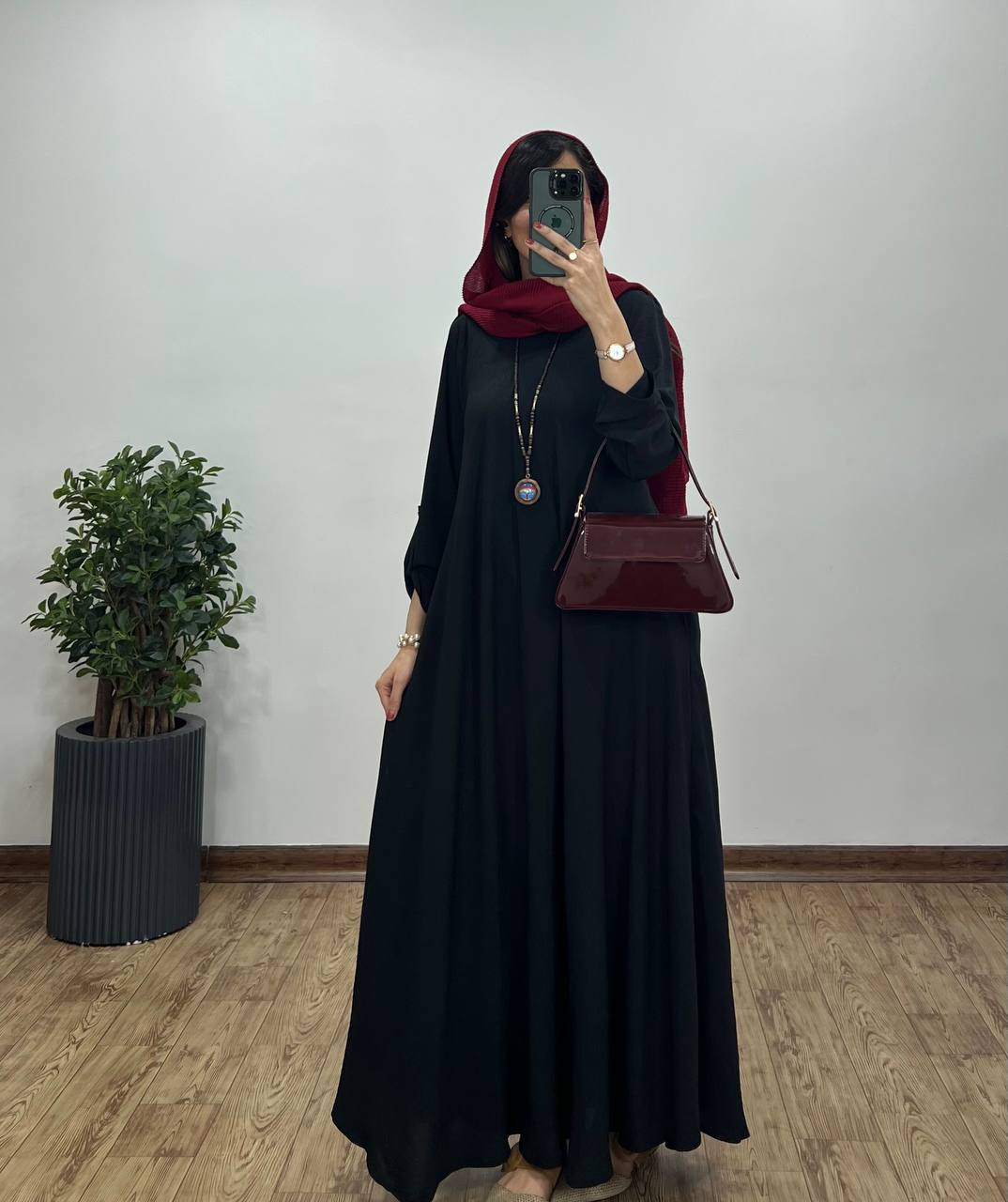 پیراهن مانتویی بلند دلفان 2