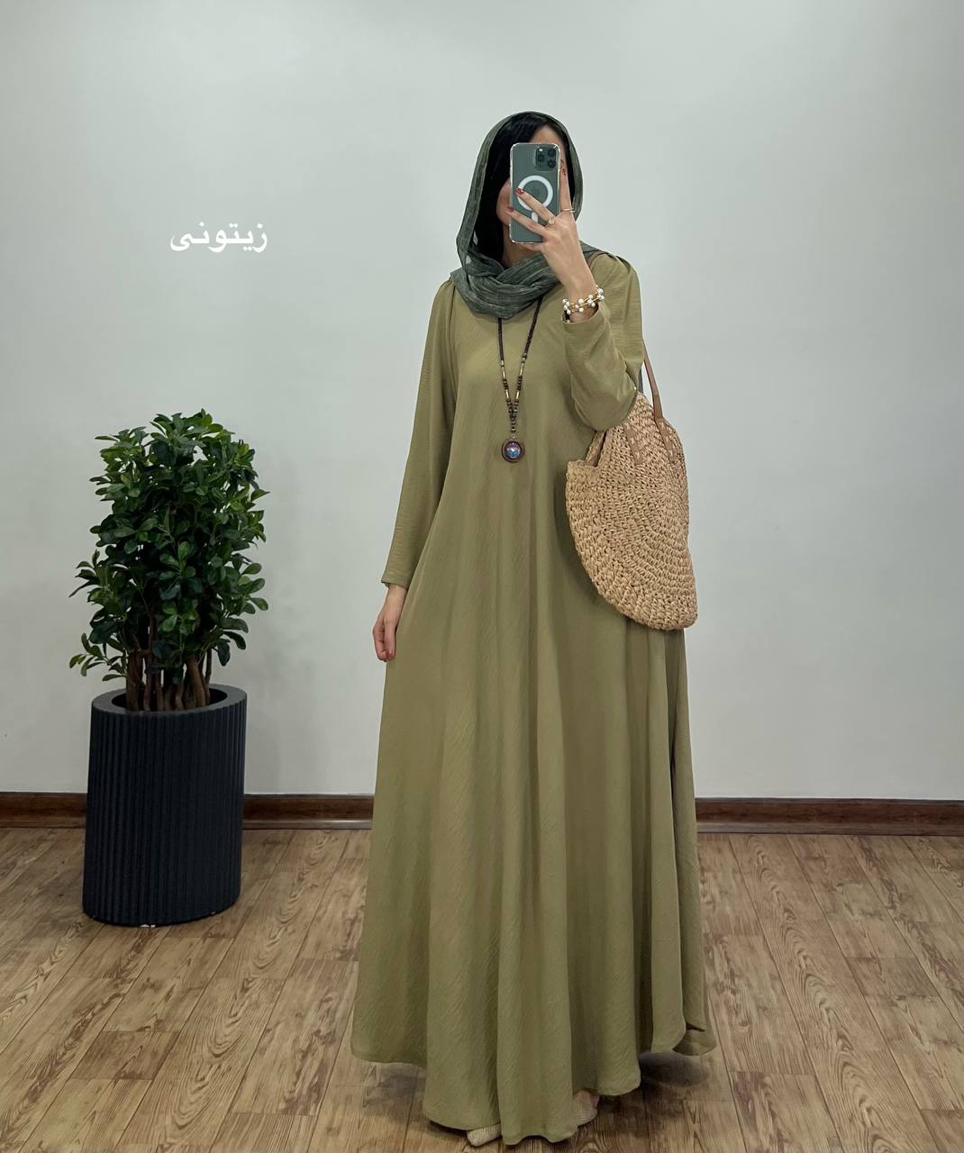 پیراهن مانتویی بلند دلفان 2