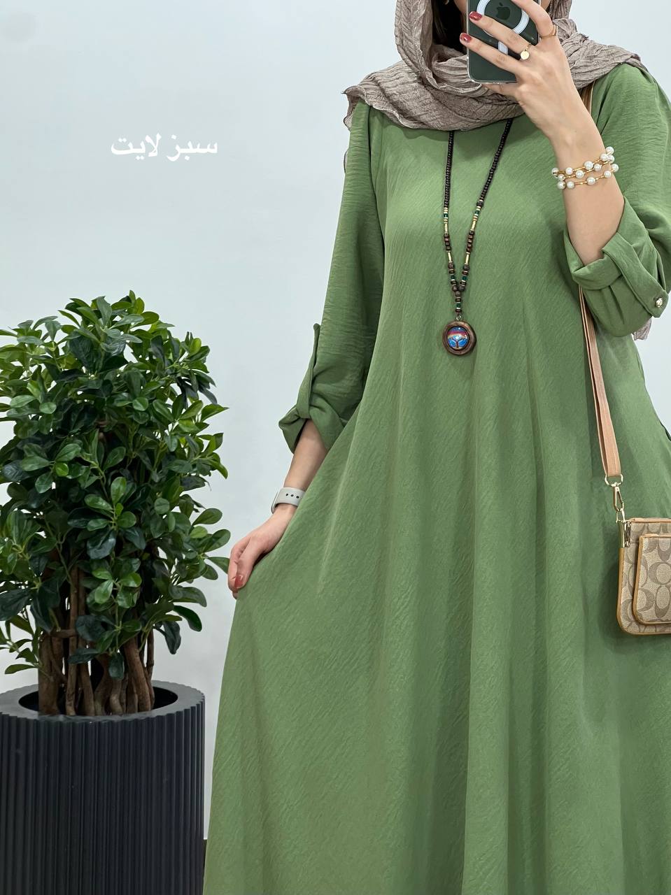 پیراهن مانتویی بلند دلفان 2