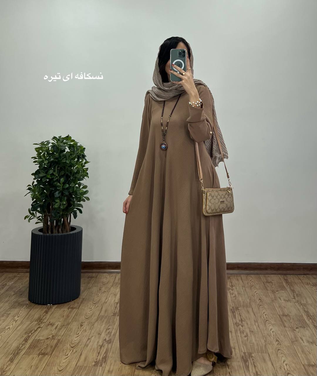 پیراهن مانتویی بلند دلفان 2