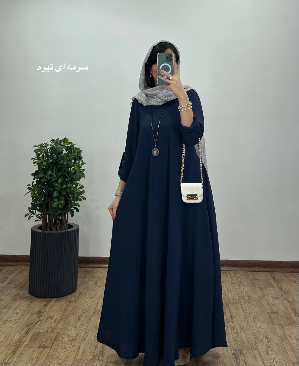پیراهن مانتویی بلند سوپر کلوش دلفان 4