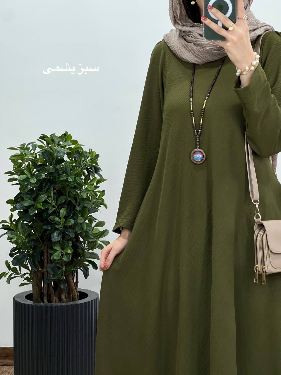 پیراهن مانتویی بلند دلفان 2