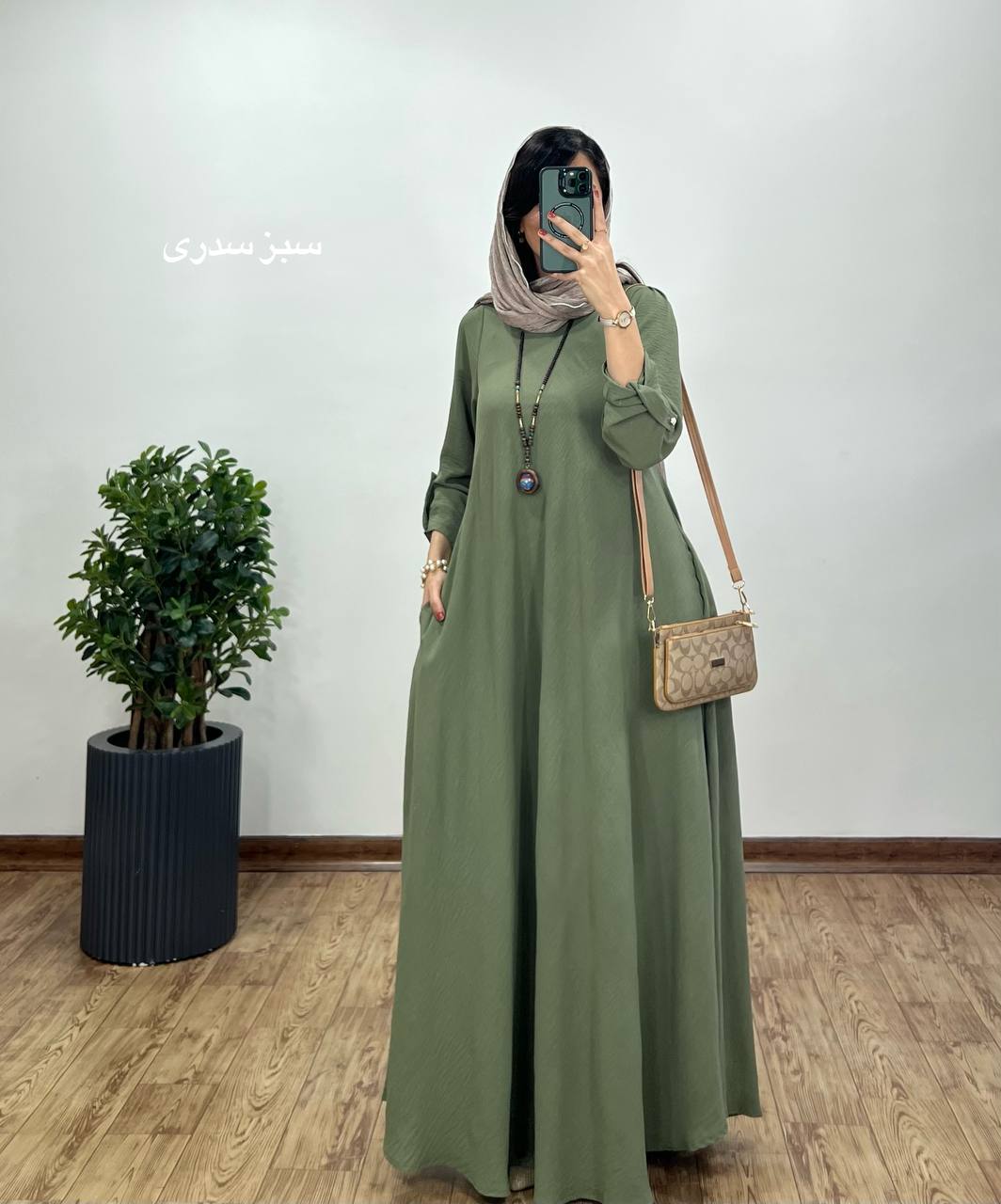 پیراهن مانتویی بلند دلفان 2