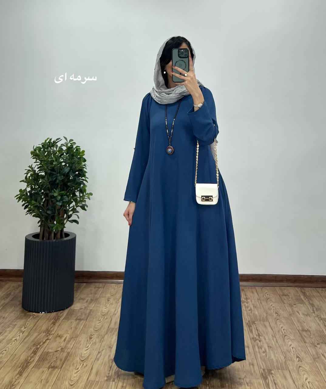 پیراهن مانتویی بلند دلفان 2