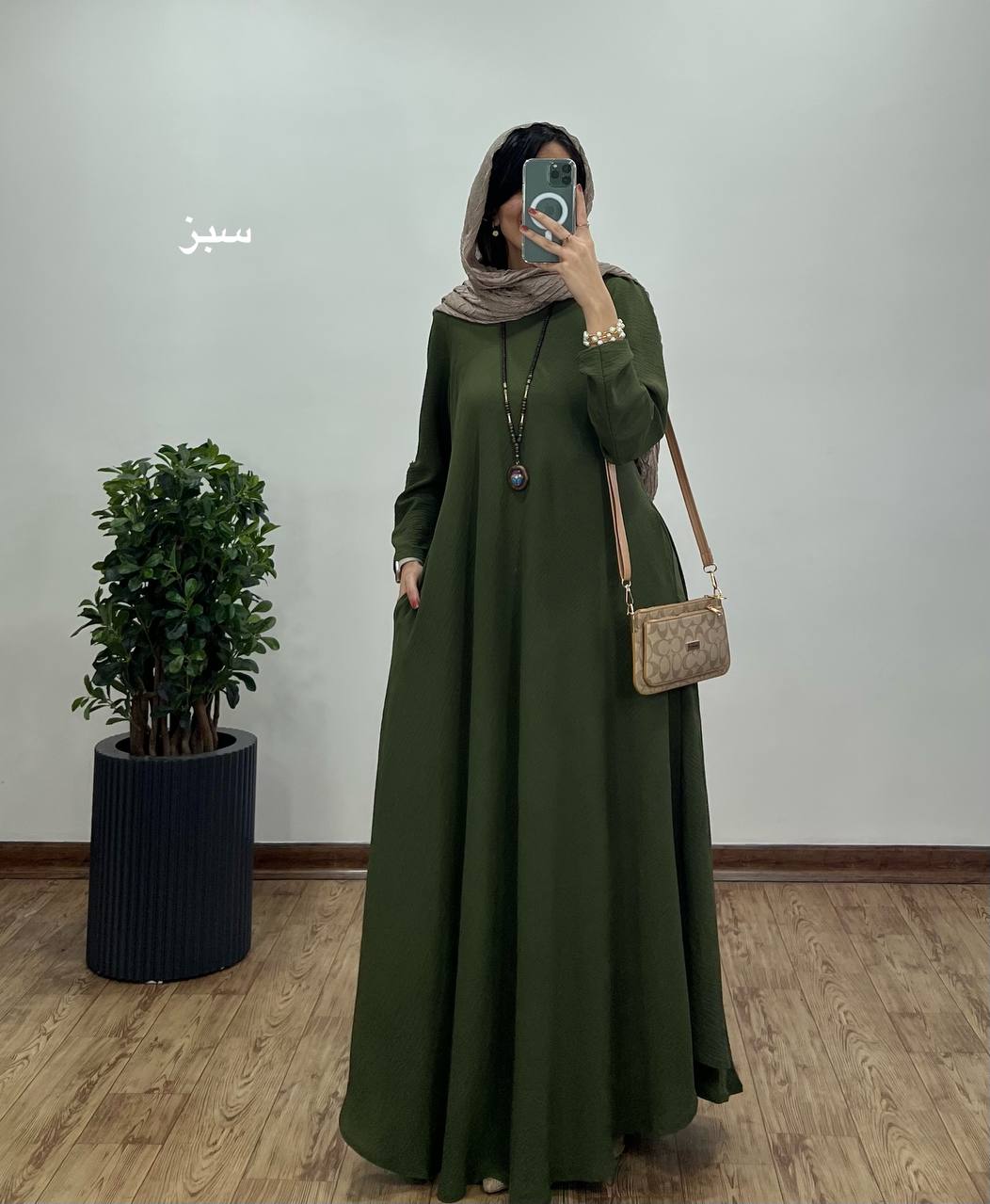 پیراهن مانتویی بلند دلفان 2