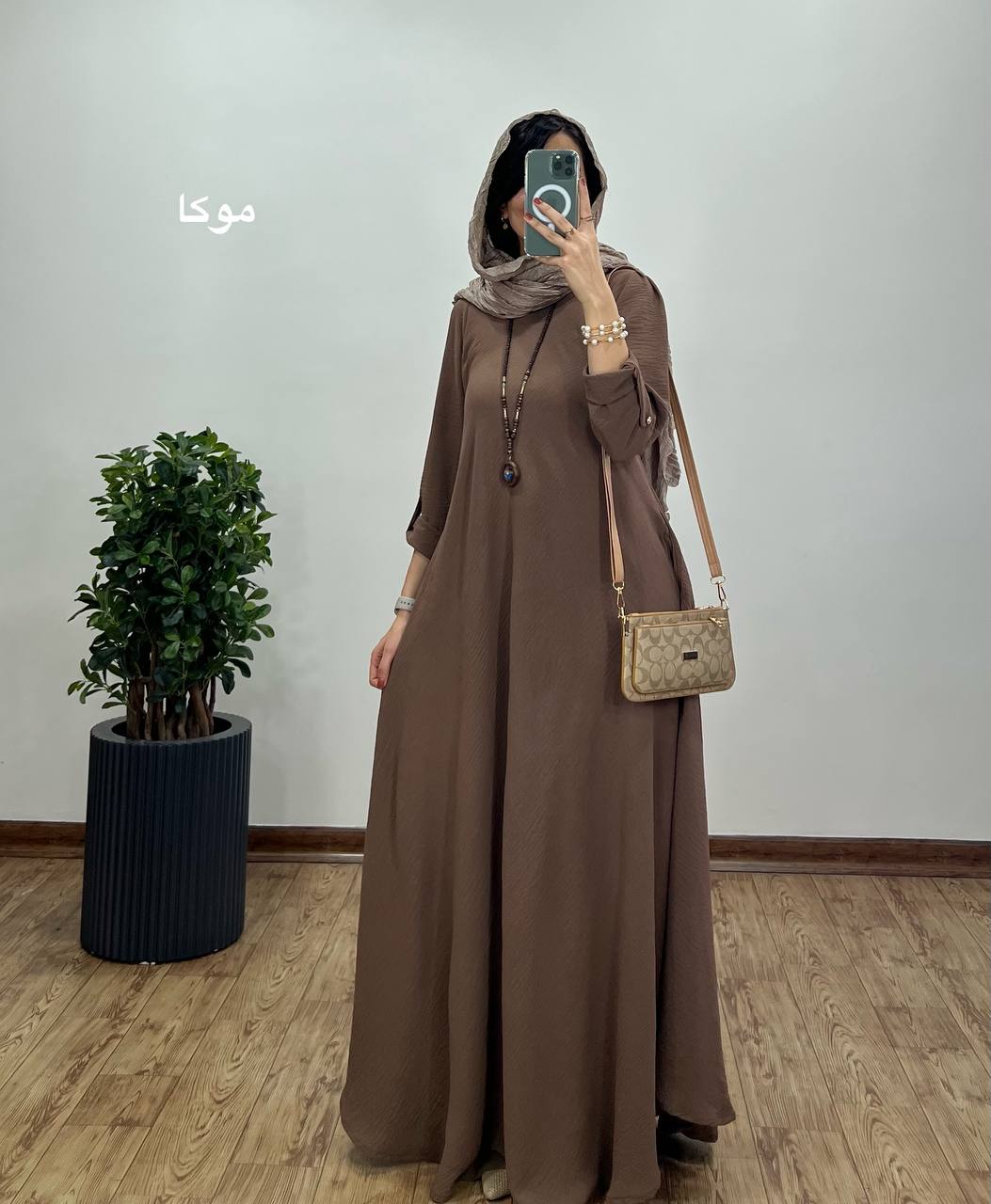 پیراهن مانتویی بلند دلفان 1