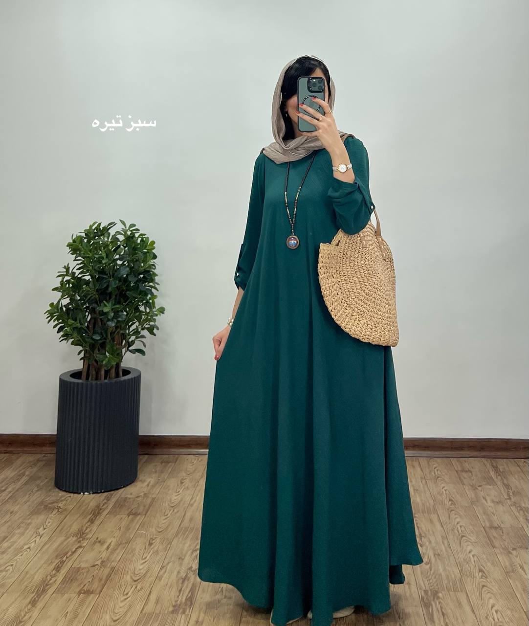 پیراهن مانتویی بلند دلفان 2