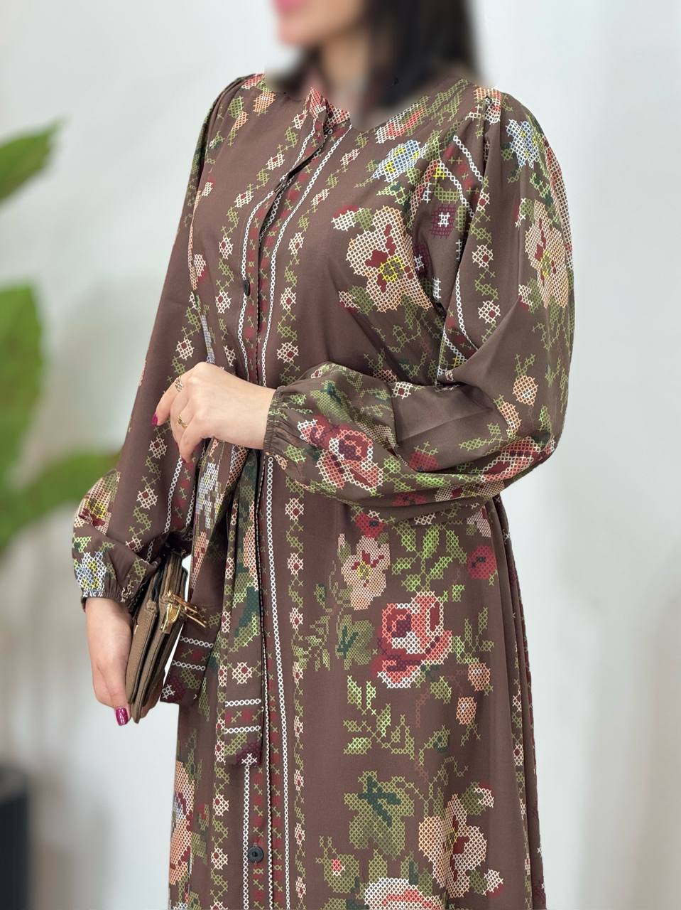 پیراهن بلند دکمه دار شرمیلا 3