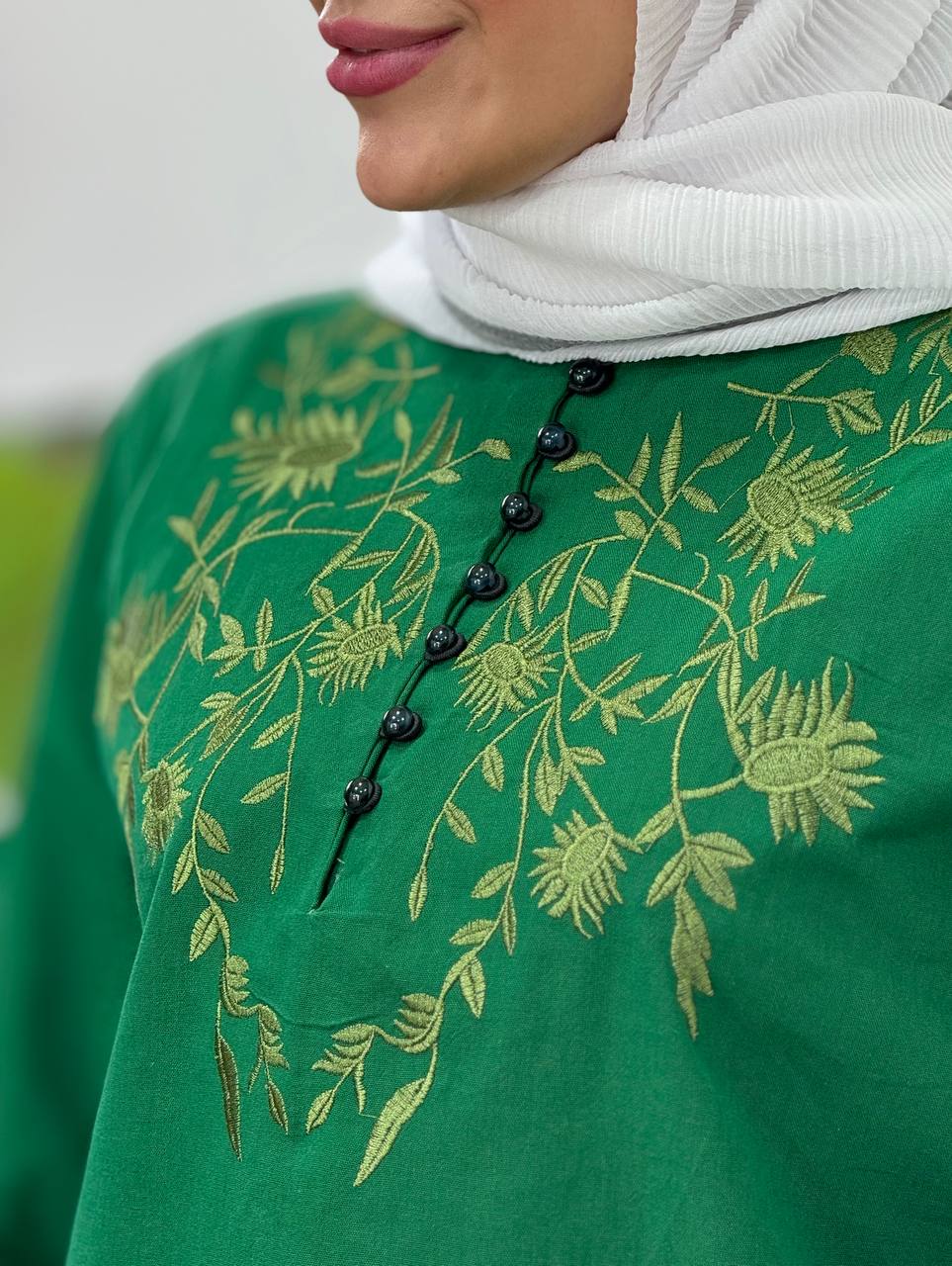 مانتو لینن گلدوزی هدیه