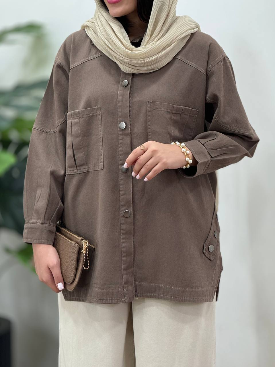 مانتو کتان کاغذی اوران