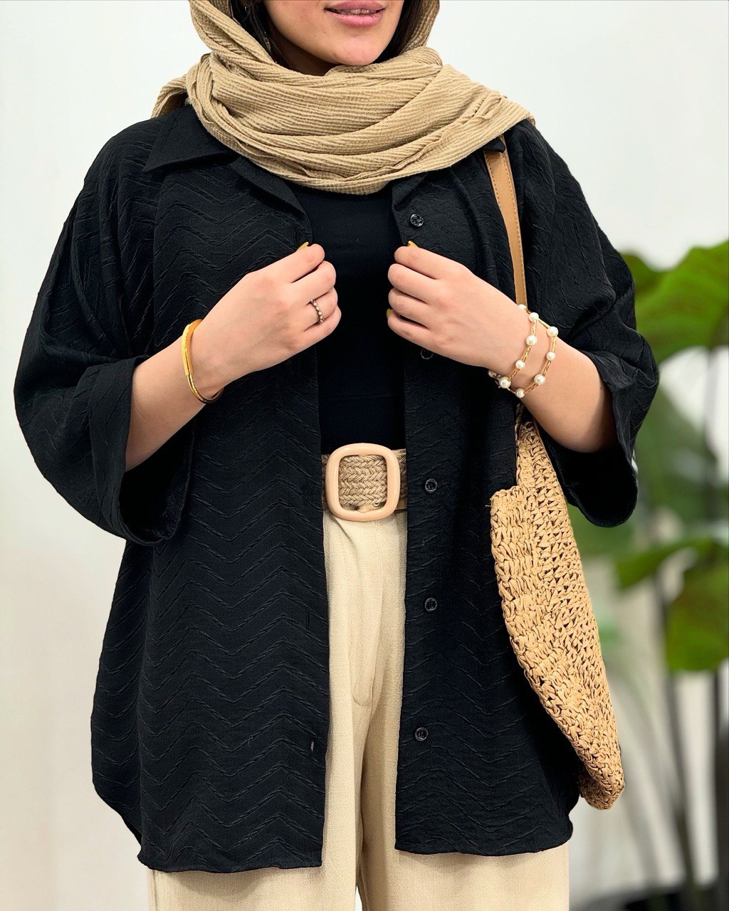 تونیک مانتویی آبشار مشکی