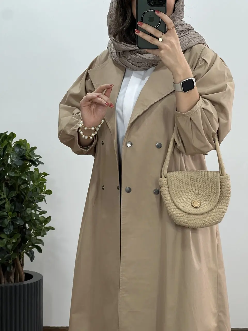 مانتو بلند لینن ماهتاب 3